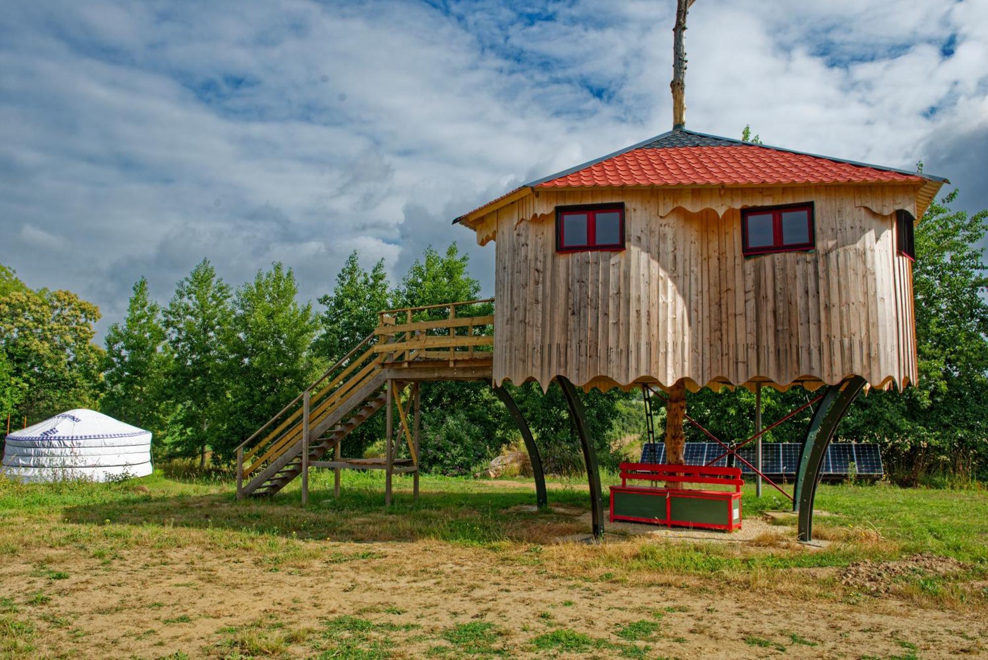 Yourte Roulotte Et Gite De La Laita Clohars-Carnoet Bagian luar foto