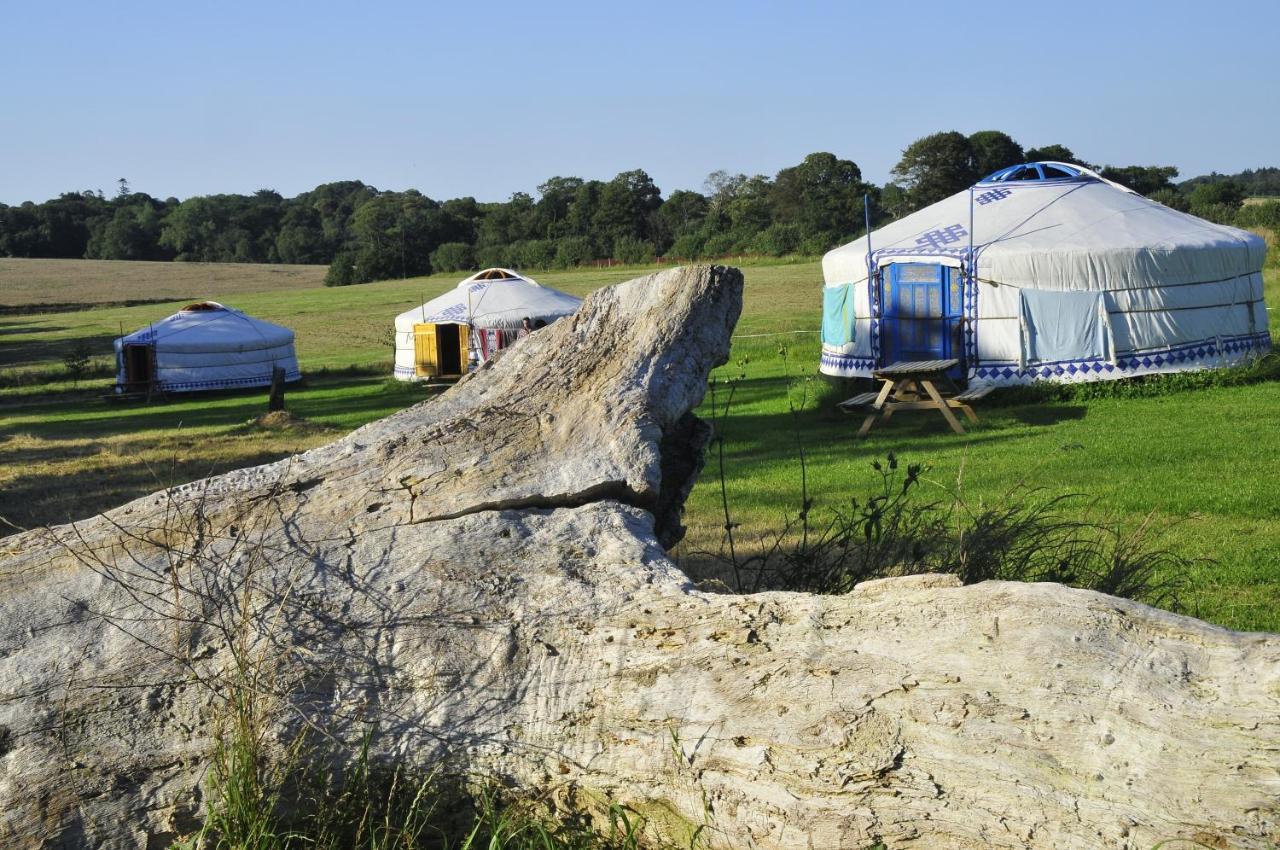 Yourte Roulotte Et Gite De La Laita Clohars-Carnoet Ruang foto